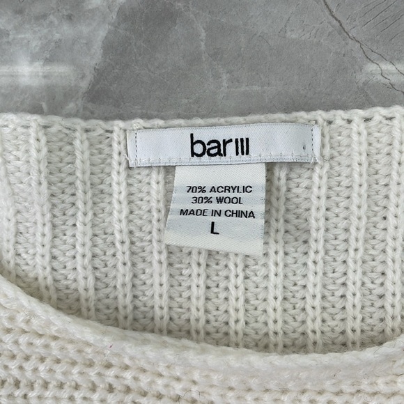 Women's Bar III Knit Zipper High Low Long Sleeve Sweater Large - Picture 12 of 13